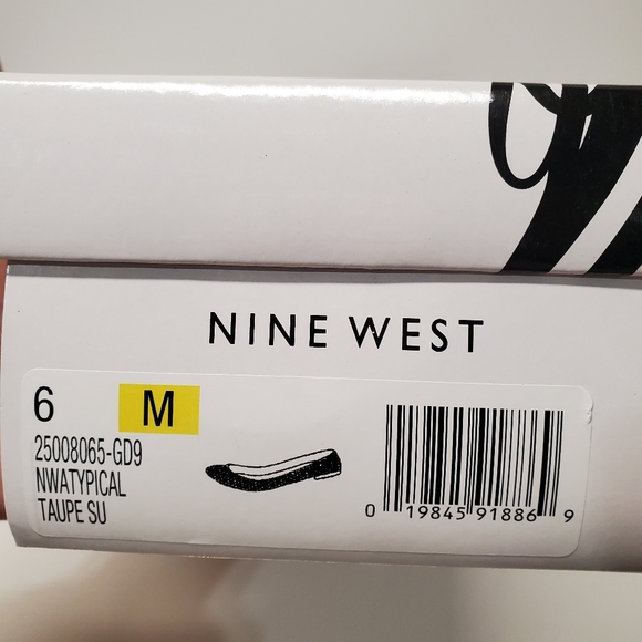 Nine west round toe cut-out slip on Taupe Suede ballet flat - Picture 7 of 13